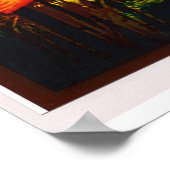 Kuan Yin en de Peacock Feather Poster (Hoek)