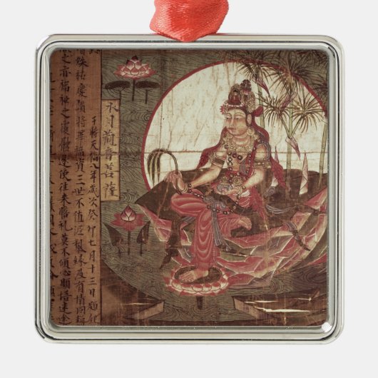 Kuan-yin, godin van compassie metalen ornament (Voorkant)