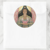 Kuan Yin Godin van Compassie Ronde Sticker (Tas)