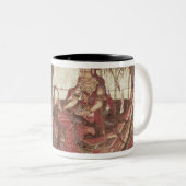 Kuan-yin, godin van compassie tweekleurige koffiemok (Voorkant rechts)