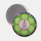 Kuan Yin "Om Mani Padme Hum" magneet (Voorkant / Achterkant)