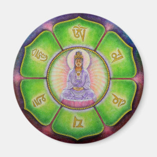 Kuan Yin "Om Mani Padme Hum" magneet