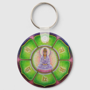 Kuan Yin "Om Mani Padme Hum"-Sleutelhanger Sleutelhanger