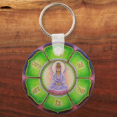 Kuan Yin "Om Mani Padme Hum"-Sleutelhanger Sleutelhanger (Voorkant)