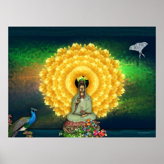 Kuan Yin Wall Tapestry Poster (Voorkant)