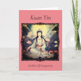 Kuan Yin Wenskaart bedankkaart