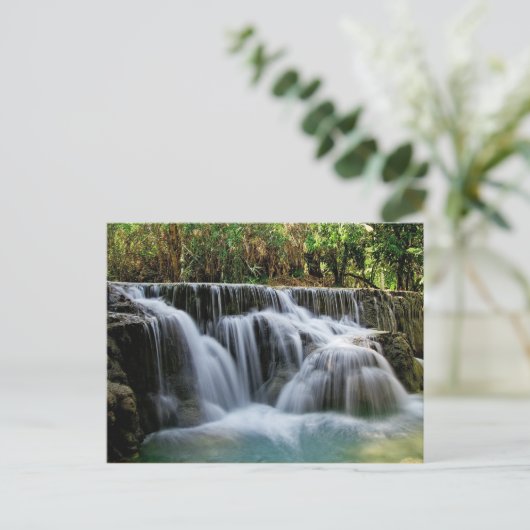 Kuang Si-Herfsten, Laos Briefkaart (Staand voorkant)