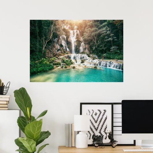 Kuang Si Herfsten| Luang Prabang Poster (Thuiskantoor)