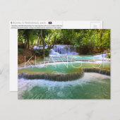 Kuang Si watervallen, Laos Briefkaart (Voorkant / Achterkant)