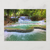 Kuang Si watervallen, Laos Briefkaart (Voorkant)