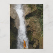 Kuang Sii Waterfall Monk Briefkaart (Voorkant)