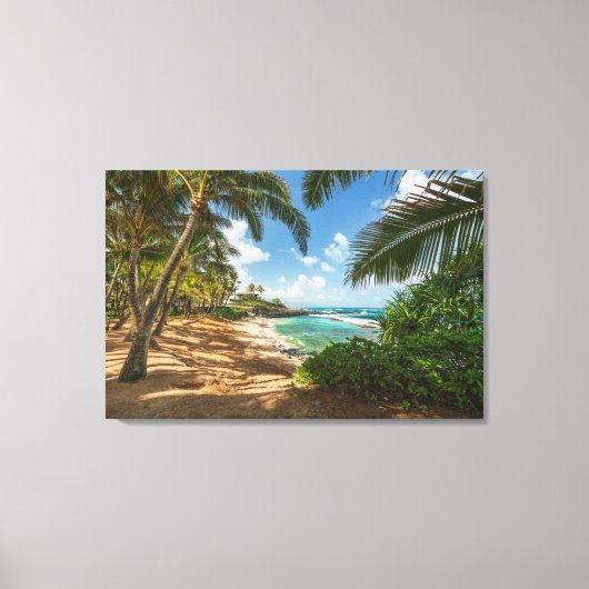 Kuau Cove Beach | Maui, Hawaii Canvas Afdruk (Voorkant)