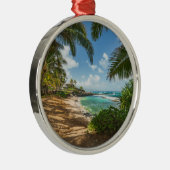 Kuau Cove Beach | Maui, Hawaii Metalen Ornament (Rechts)