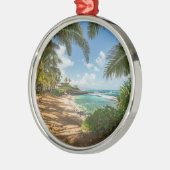 Kuau Cove Beach | Maui, Hawaii Metalen Ornament (Links)