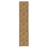 Kuba Cloth Motif Print Korte Tafelloper (Voorkant)