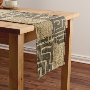 Kuba Cloth Motif Print Korte Tafelloper