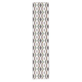 Kuba Cloth Motif Print Table Runner Korte Tafelloper (Voorkant)