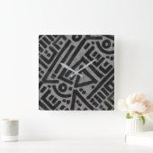 Kuba Cloth Motif Print Vierkante Klok (Huis)