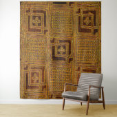 Kuba Cloth Motif Wandkleed (In situ)