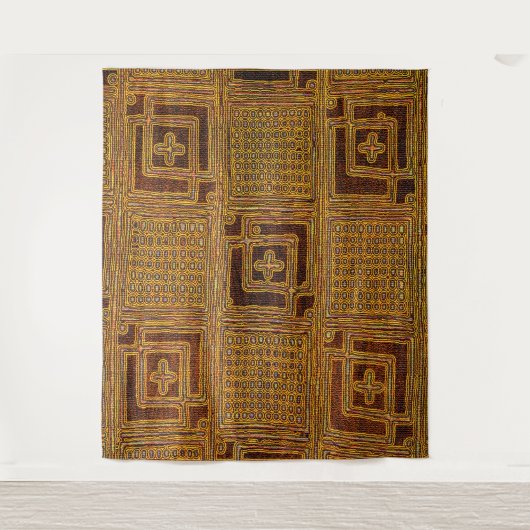 Kuba Cloth Motif Wandkleed (Voorkant)