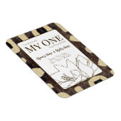 Kuba Cloth Pattern Tribal African Save the Date Magneet (Rechterzijde)