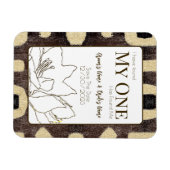 Kuba Cloth Pattern Tribal African Save the Date Magneet (Horizontaal)