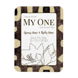 Kuba Cloth Pattern Tribal African Save the Date Magneet