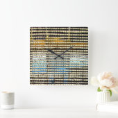 Kuba Cloth Print  Vierkante Klok (Huis)