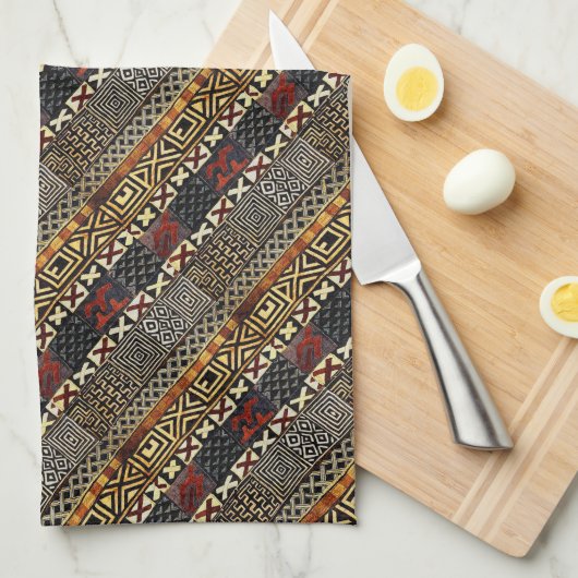 Kuba Cloth tafelkleed Theedoek (Quarter Fold)
