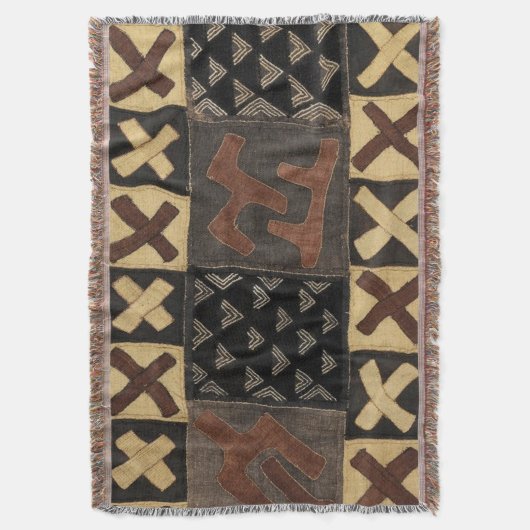 Kuba Cloth Throw Blanket Deken (Voorkant Verticaal)