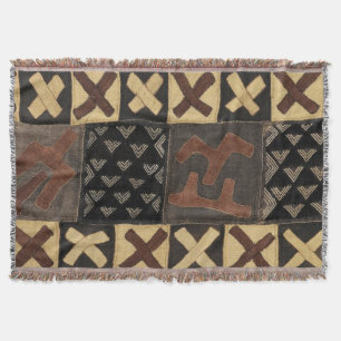 Kuba Cloth Throw Blanket Deken
