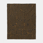 Kuba Heritage geometrische fleece deken (Voorkant)