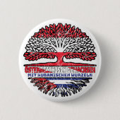 Kuba Kubanisch Österreichisch Baum Ronde Button 5,7 Cm (Voorkant)