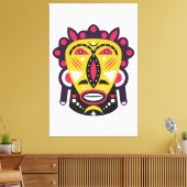 Kuba Mask Canvas Afdruk (Insitu (Woonkamer))