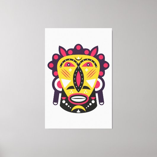 Kuba Mask Canvas Afdruk (Voorkant)