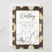 Kuba Mud Cloth Pattern Tribal African Weddenschap Kaart (Voorkant)