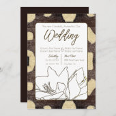 Kuba Mud Cloth Pattern Tribal African Weddenschap Kaart (Voorkant / Achterkant)