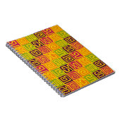 Kuba Style Pattern 071019 - Kleuren Notitieboek (Rechterzijde)