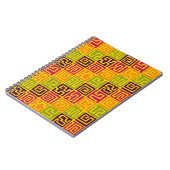 Kuba Style Pattern 071019 - Kleuren Notitieboek (Linkerzijde)