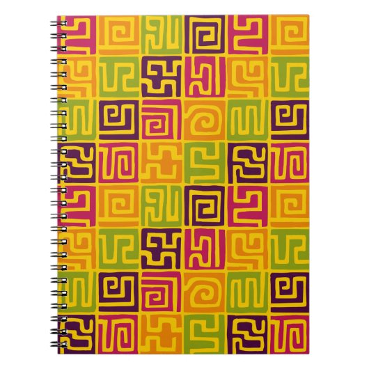 Kuba Style Pattern 071019 - Kleuren Notitieboek (Voorkant)