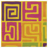 Kuba Style Pattern 071019 - Kleuren Stof (Close Up)