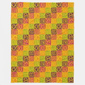 Kuba Style Pattern 071019 - kleurrijk Fleece Deken (Voorkant)