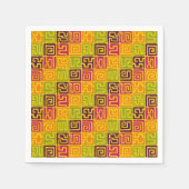 Kuba Style Pattern 071019 - kleurrijk Servet (Voorkant)