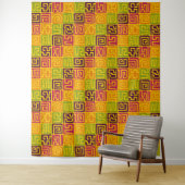 Kuba Style Pattern 071019 - kleurrijk Wandkleed (In situ)