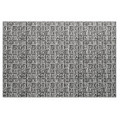 Kuba Style Pattern 071019 - Zwart-wit Stof (Yard (91,4 cm))