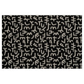 Kuba Style Pattern 121019 - White en Black Stof (Fat Quarter)