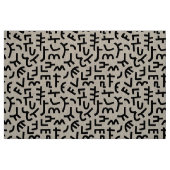 Kuba Style Pattern 121019 - zwart op wit Stof (Fat Quarter)