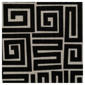 Kuba Style Pattern 280922 - zwart Stof (Swatch)