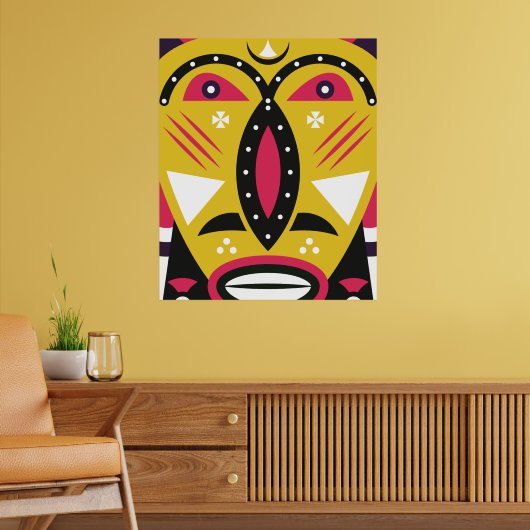 Kuba Tribal Poster (Woonkamer 2)