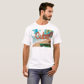 Kuba Vintage Reisposter T-shirt (Voorkant volledig)